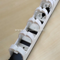 1U plastic rings cable management wire organizer